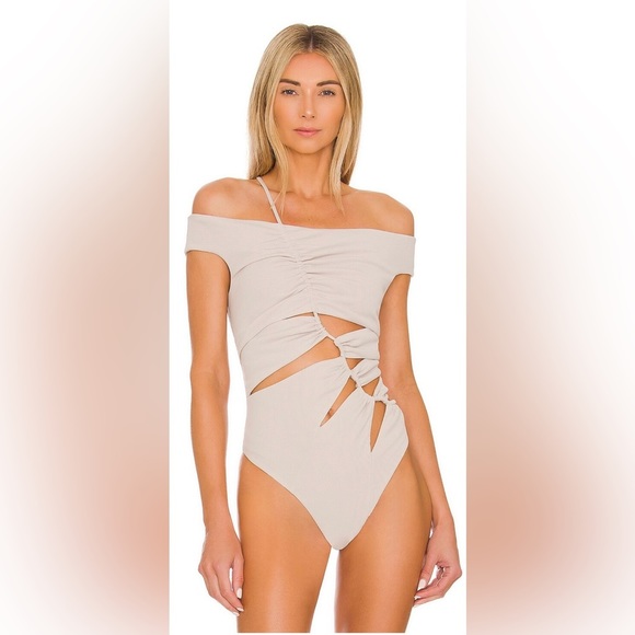 REVOLVE NBD Aviana Bodysuit in Stone Grey - Picture 2 of 5